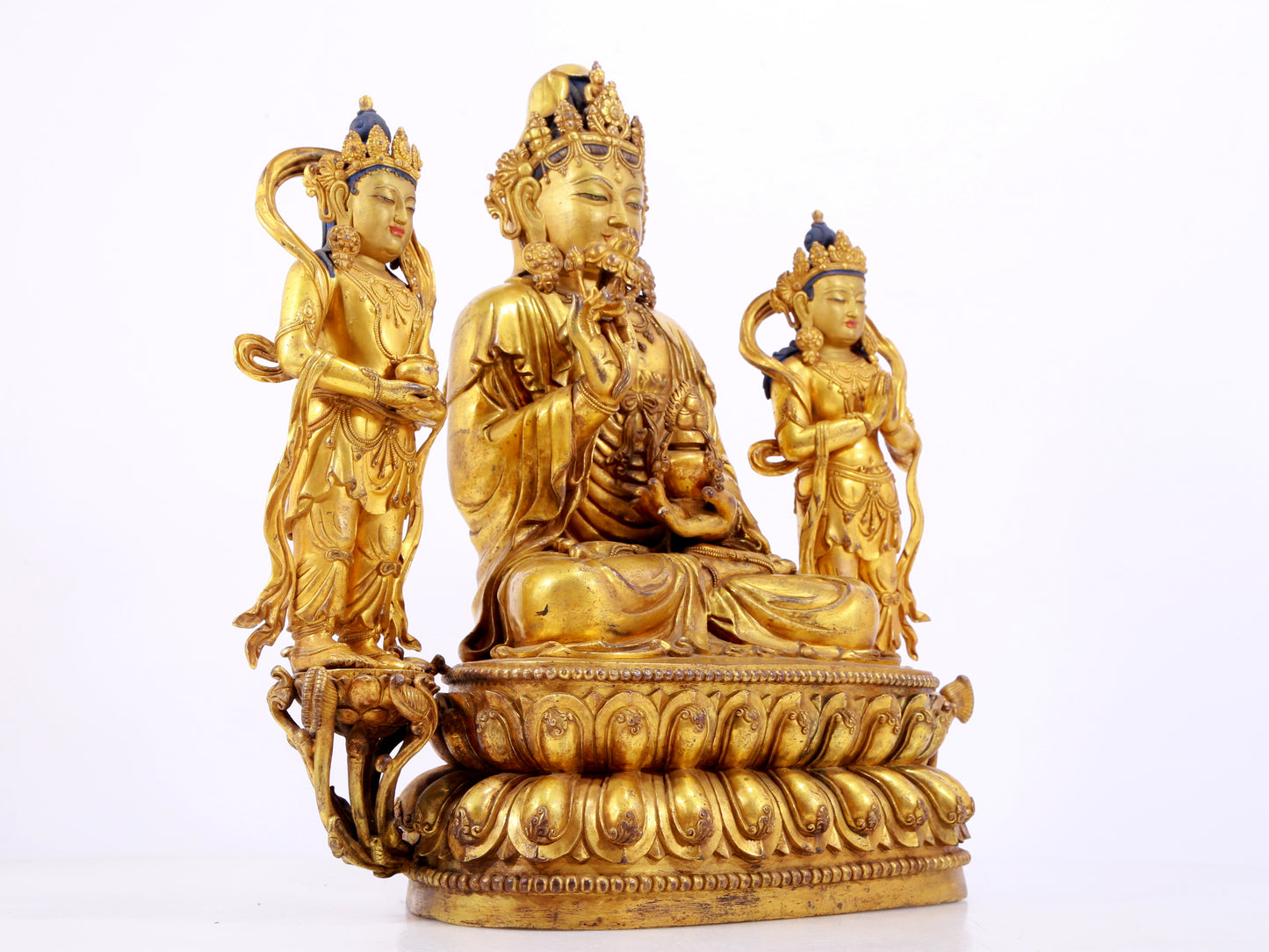 Splendid Gilt-Bronze Figure Of Bodhisattva