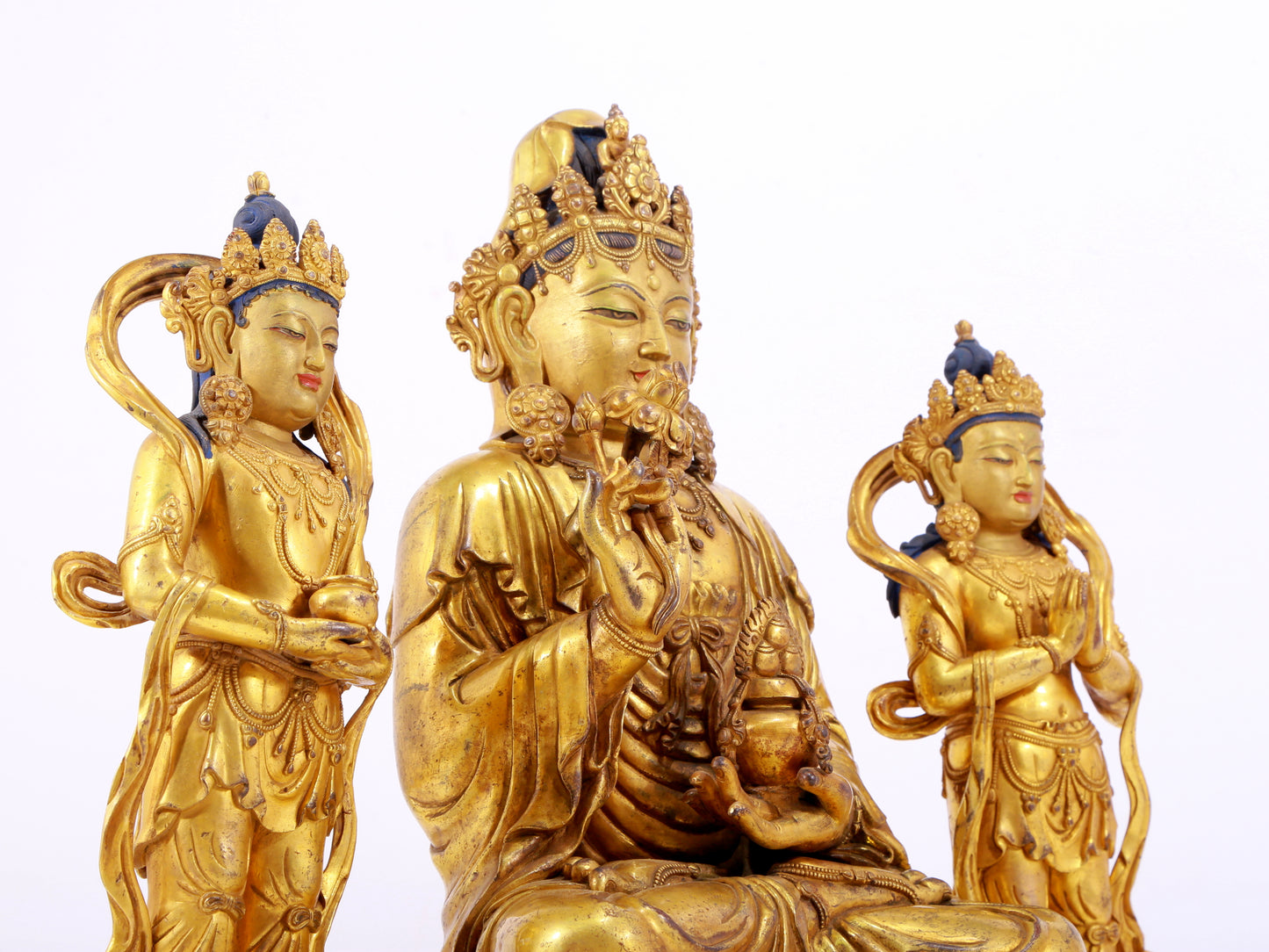 Splendid Gilt-Bronze Figure Of Bodhisattva