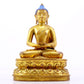 A Magnificent Set Of Three Gilt-Bronze Figures Of Buddha