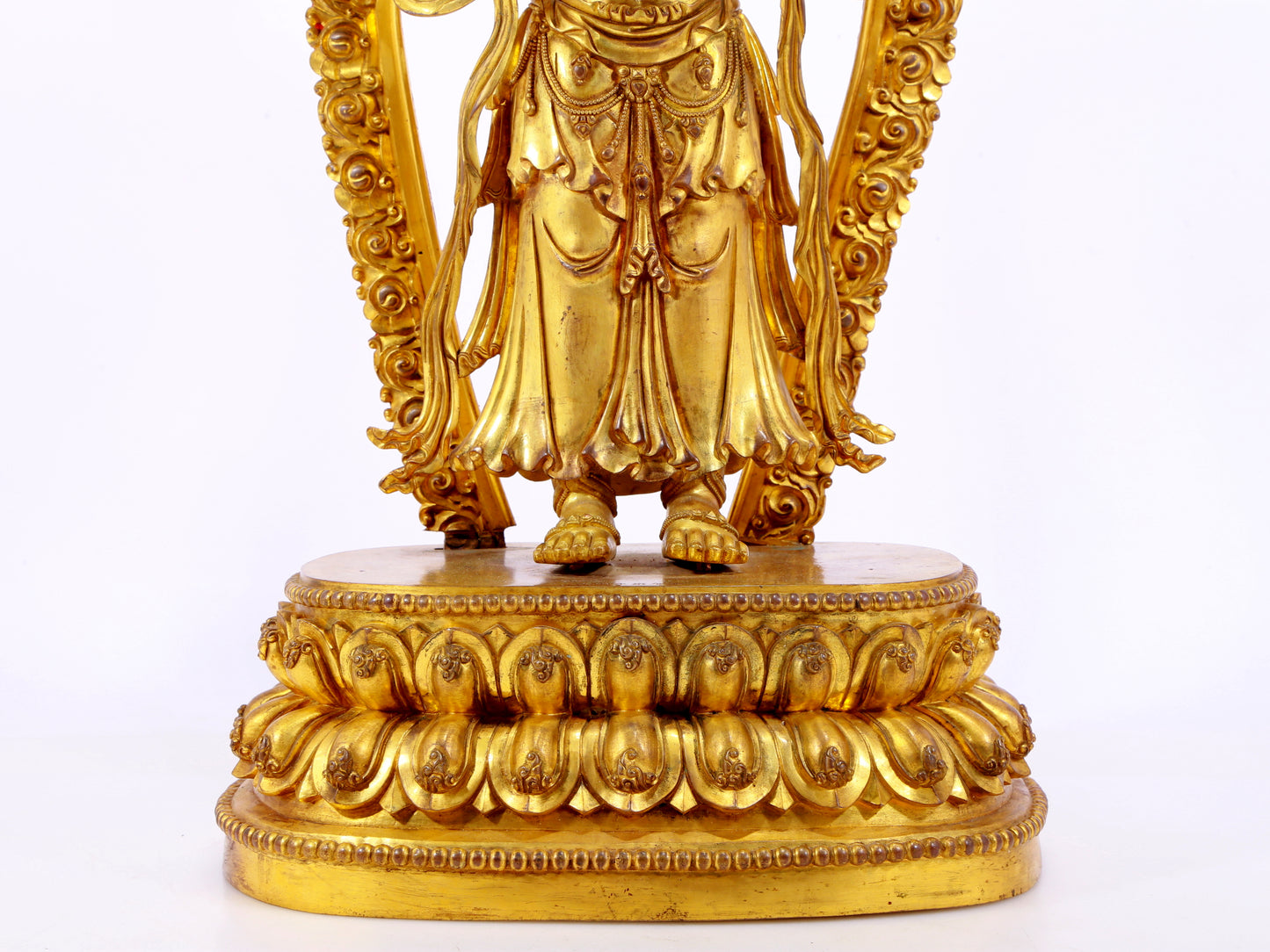 A Splendid Gilt-Bronze Figure Of Four-Armed Avalokiteshvara