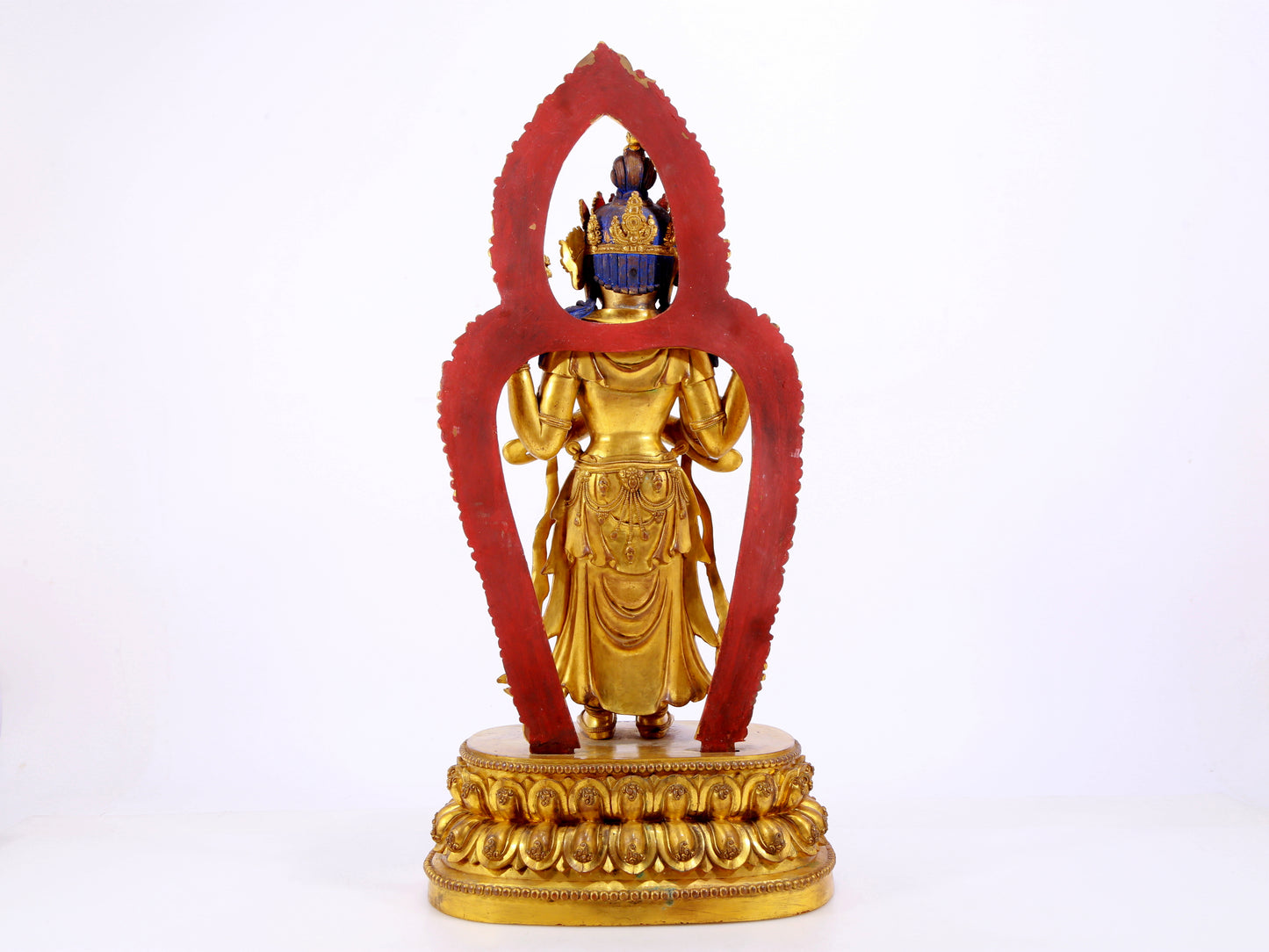 A Splendid Gilt-Bronze Figure Of Four-Armed Avalokiteshvara