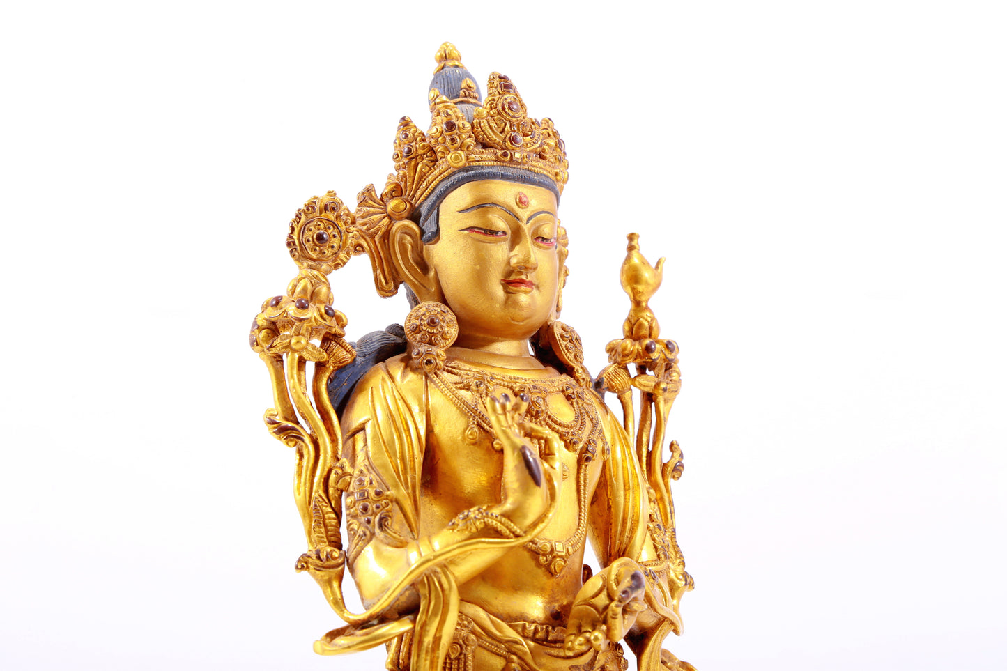 A Magnificent Gilt-Bronze Figure Of Amitayus