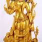 A gilt bronze statue of Tara inlaid with hundreds of treasures