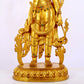 A gilt bronze statue of Tara inlaid with hundreds of treasures