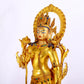 A gilt bronze statue of Tara inlaid with hundreds of treasures