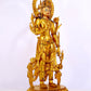 A gilt bronze statue of Tara inlaid with hundreds of treasures