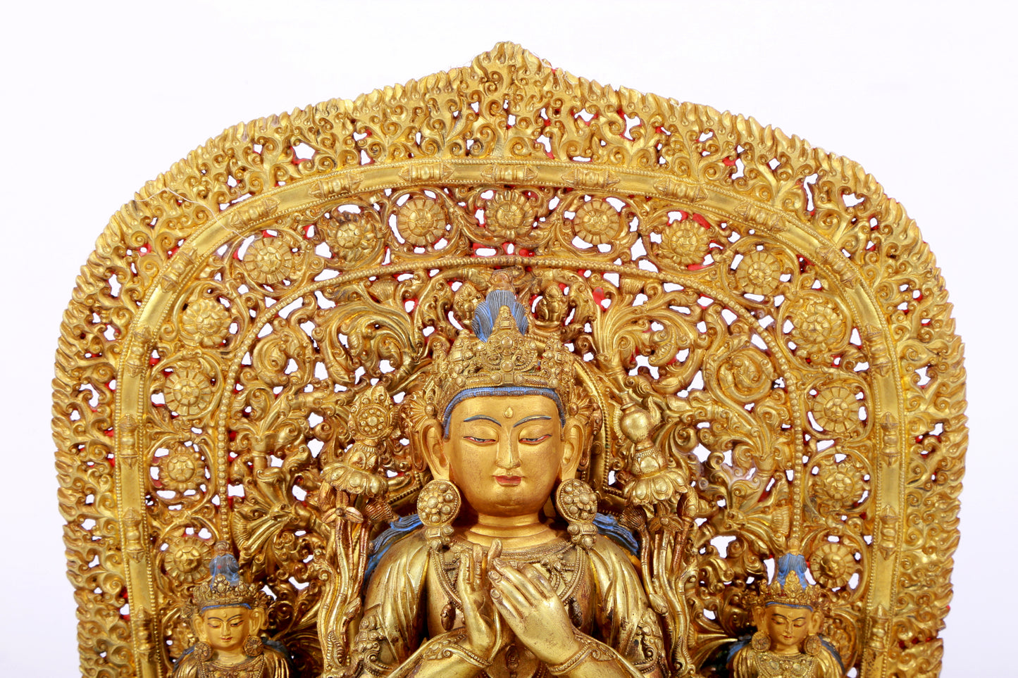 Splendid Gilt-Bronze Figure Of Bodhisattva