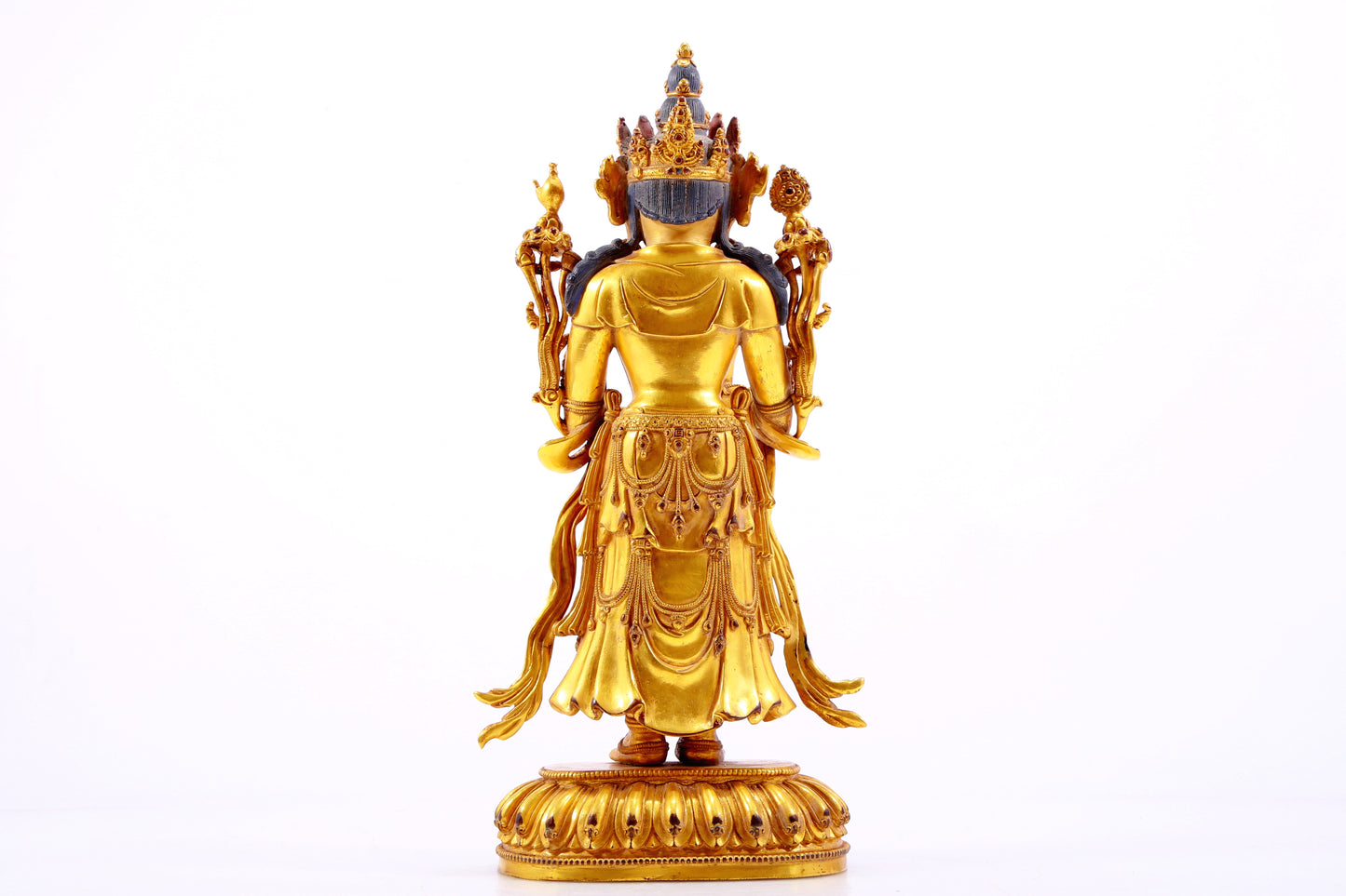 A Magnificent Gilt-Bronze Figure Of Amitayus