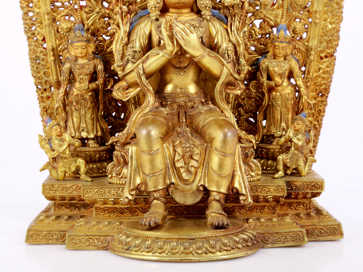 Splendid Gilt-Bronze Figure Of Bodhisattva