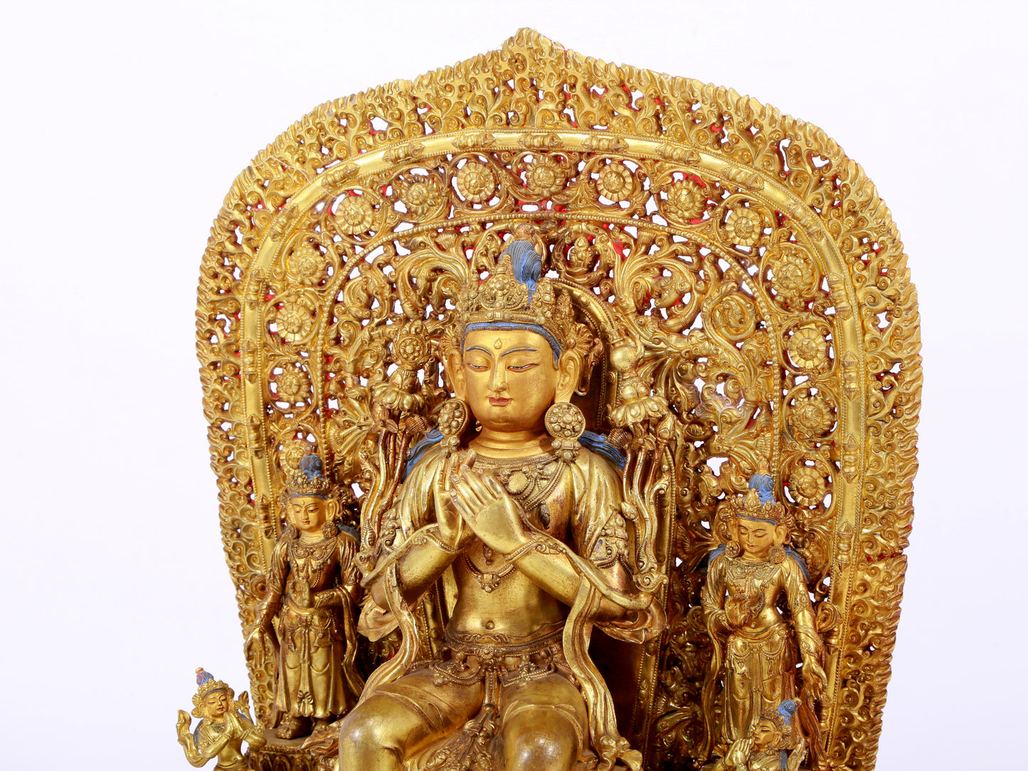 Splendid Gilt-Bronze Figure Of Bodhisattva