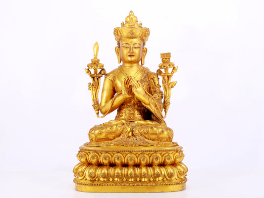 Splendid Gilt-Bronze Figure Of Brog.Mi