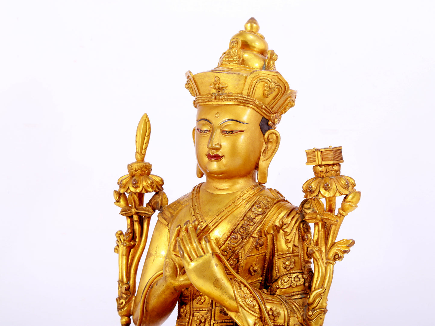 Splendid Gilt-Bronze Figure Of Brog.Mi