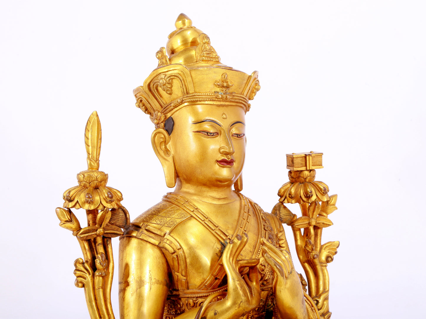 Splendid Gilt-Bronze Figure Of Brog.Mi