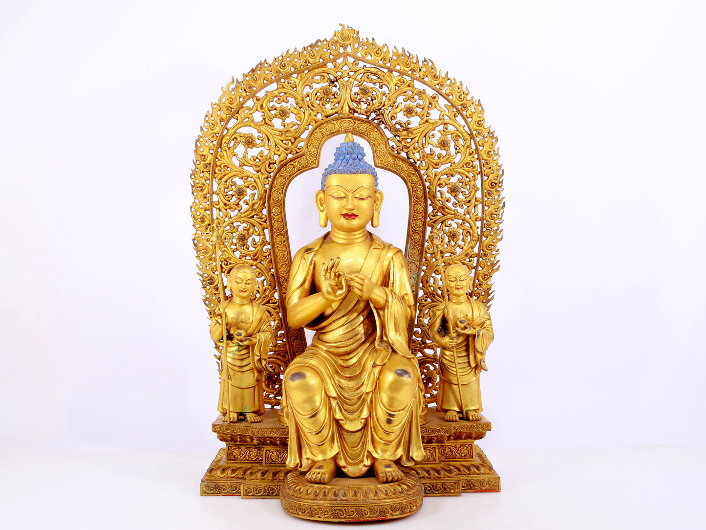 A Splendid Gilt-Bronze Figure Of Buddha Shakyamuni