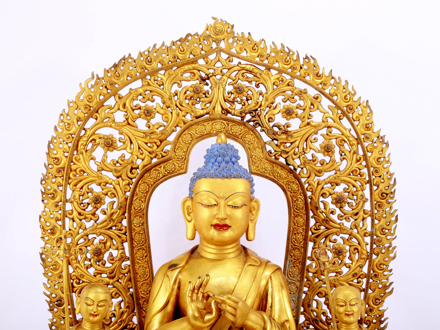 A Splendid Gilt-Bronze Figure Of Buddha Shakyamuni