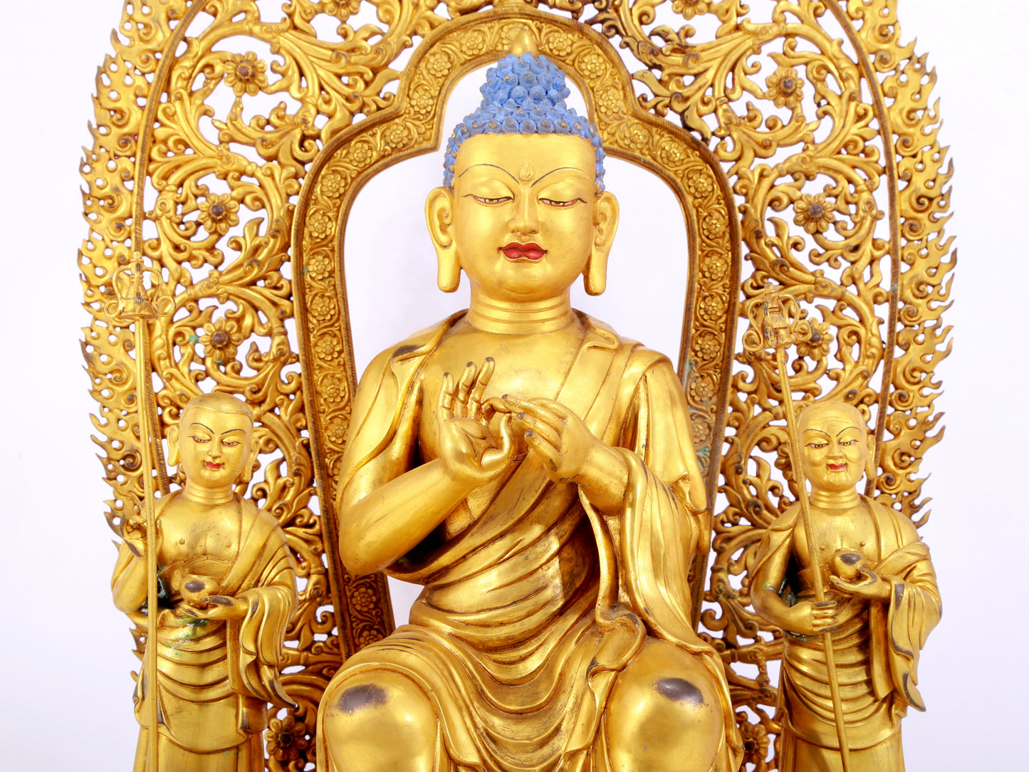 A Splendid Gilt-Bronze Figure Of Buddha Shakyamuni