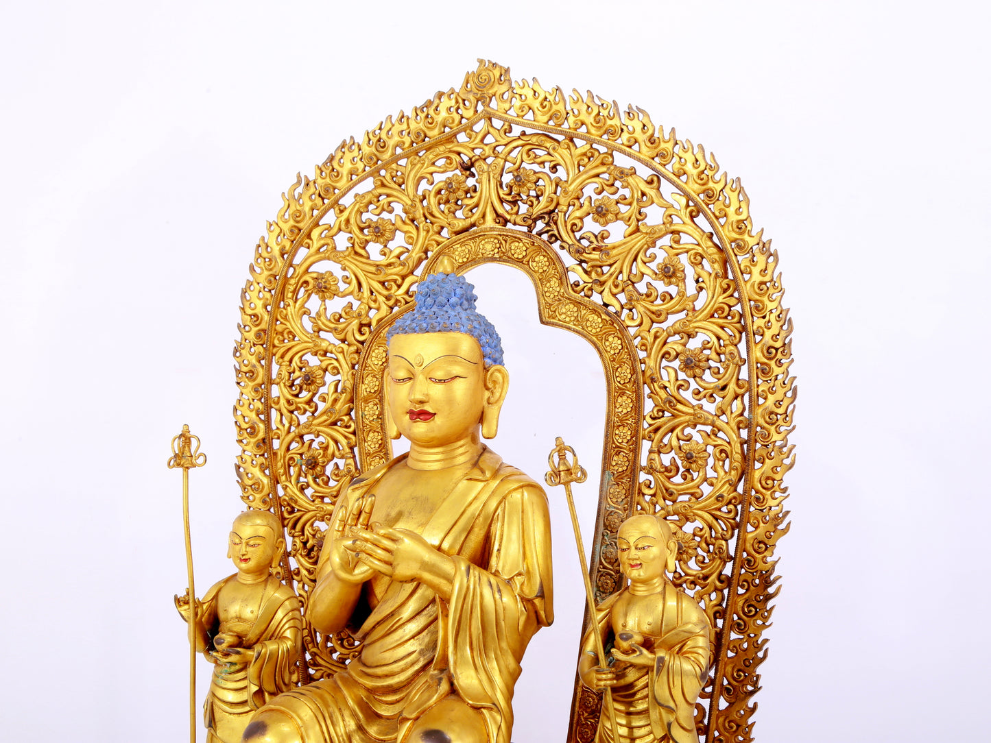 A Splendid Gilt-Bronze Figure Of Buddha Shakyamuni