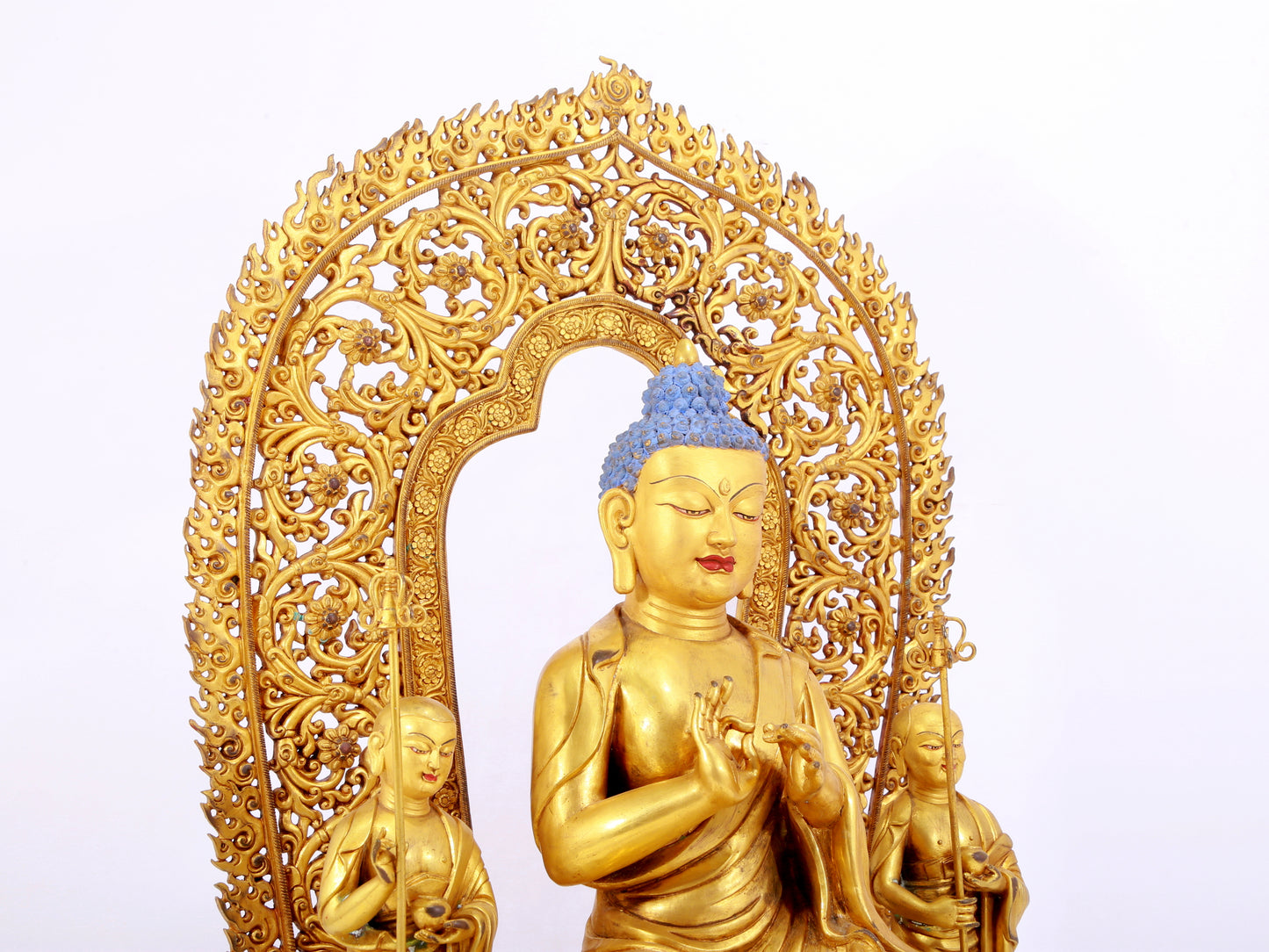 A Splendid Gilt-Bronze Figure Of Buddha Shakyamuni