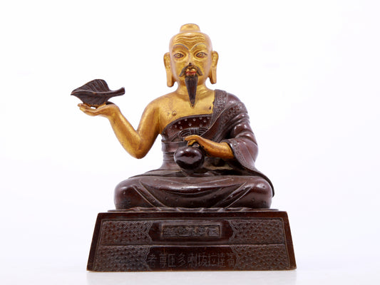 Magnificent Gilt-Bronze Figure Of Mahasiddha