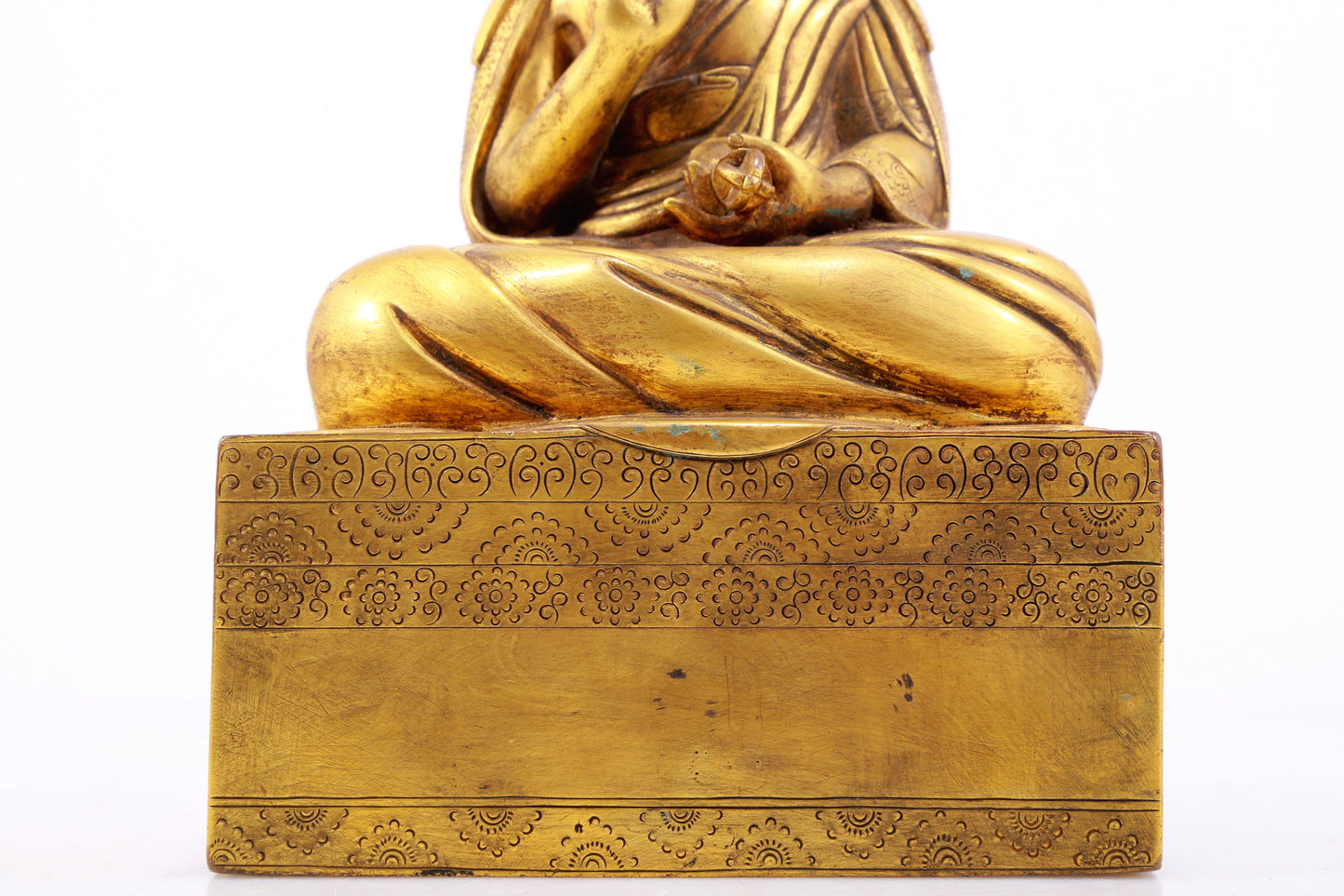 A Magnificent Gilt-Bronze Figure Of Tsongkapa