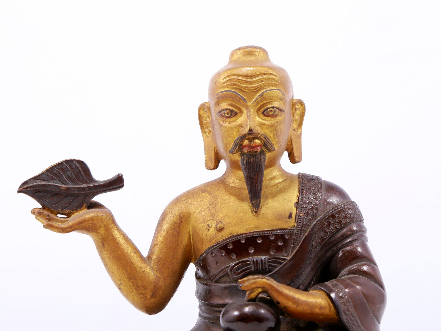 Magnificent Gilt-Bronze Figure Of Mahasiddha