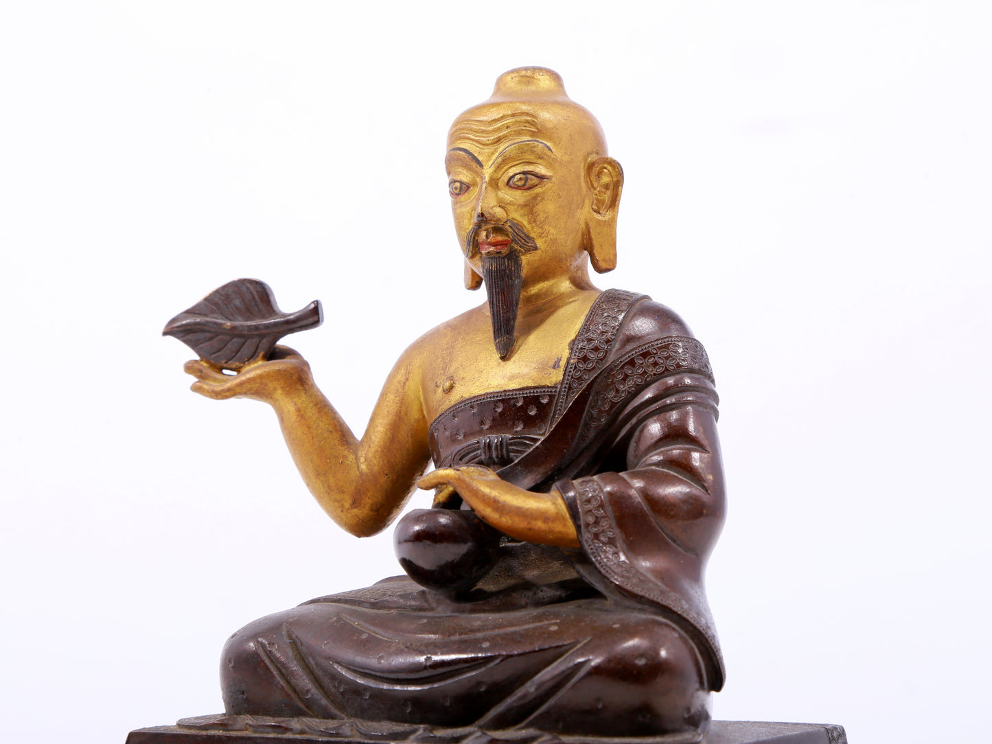 Magnificent Gilt-Bronze Figure Of Mahasiddha