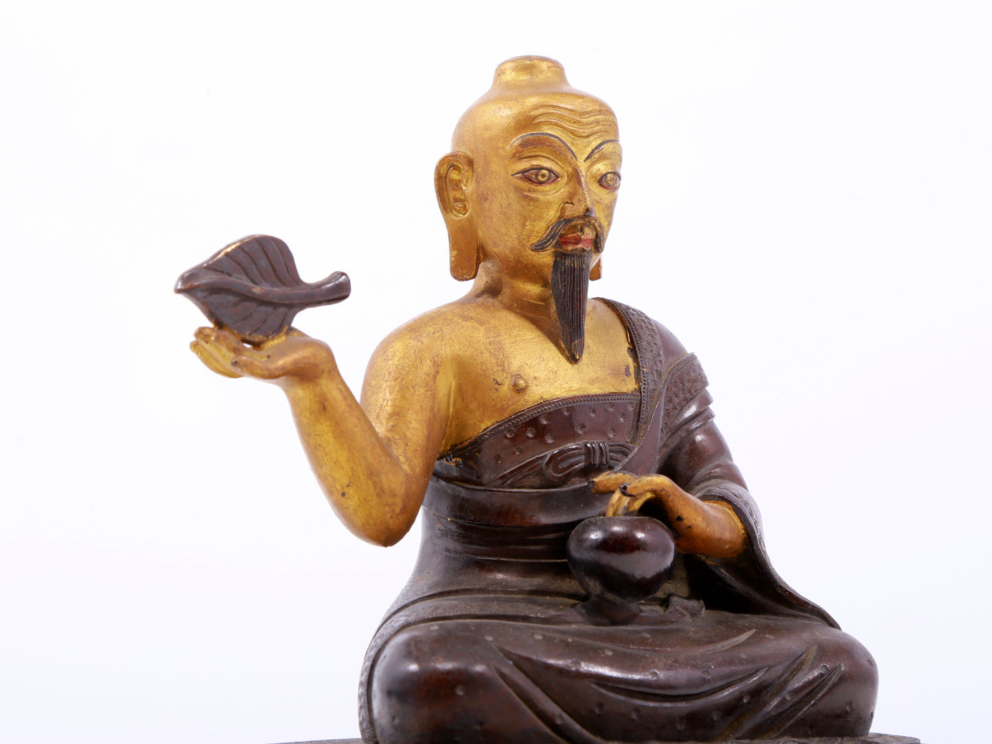 Magnificent Gilt-Bronze Figure Of Mahasiddha