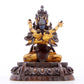 A Splendid Gilt-Bronze Figure Of Manjusri