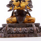 A Splendid Gilt-Bronze Figure Of Manjusri