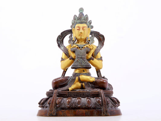 A Magnificent Gilt-Bronze Figure Of Vajrasattva