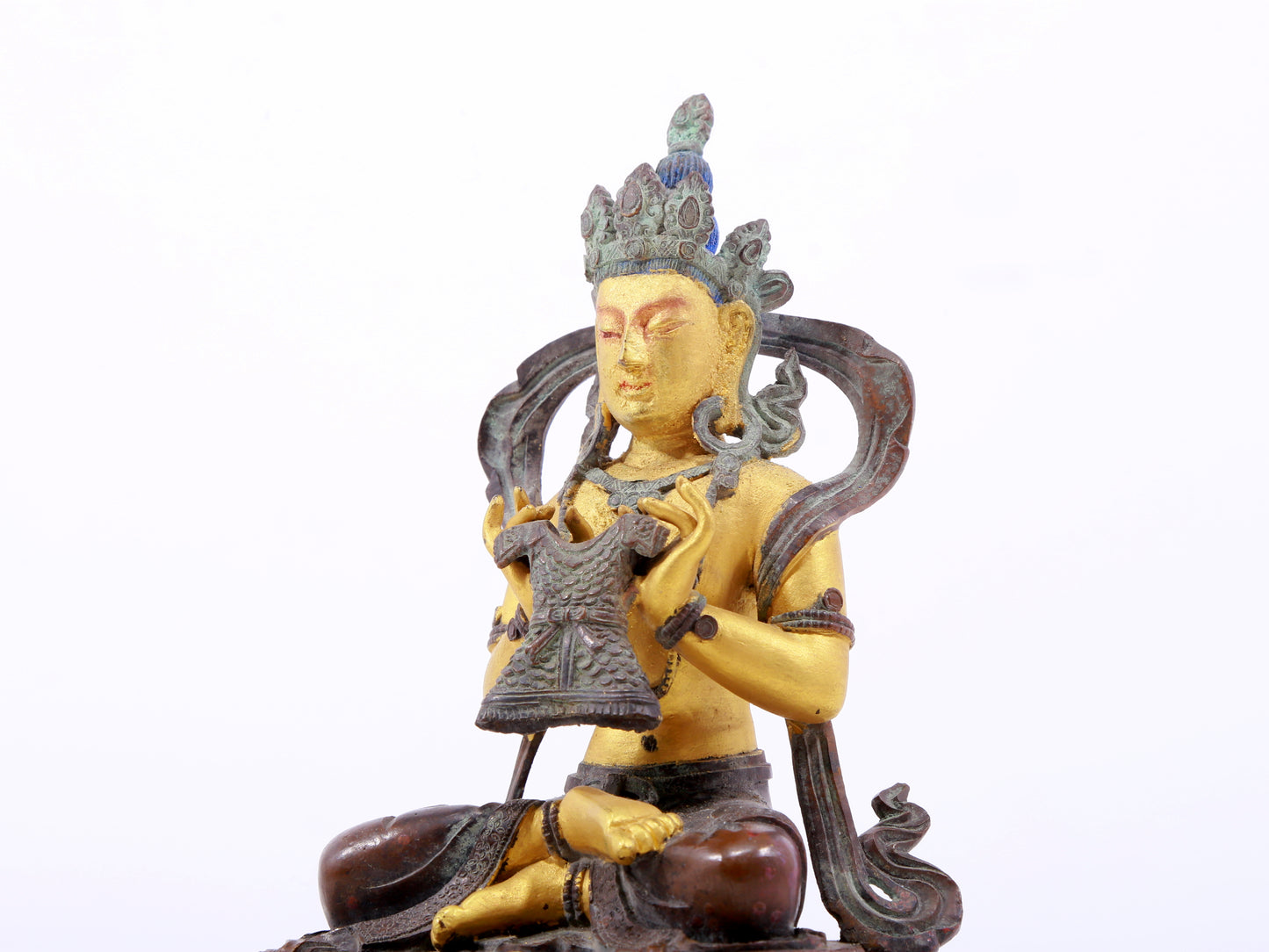 A Magnificent Gilt-Bronze Figure Of Vajrasattva