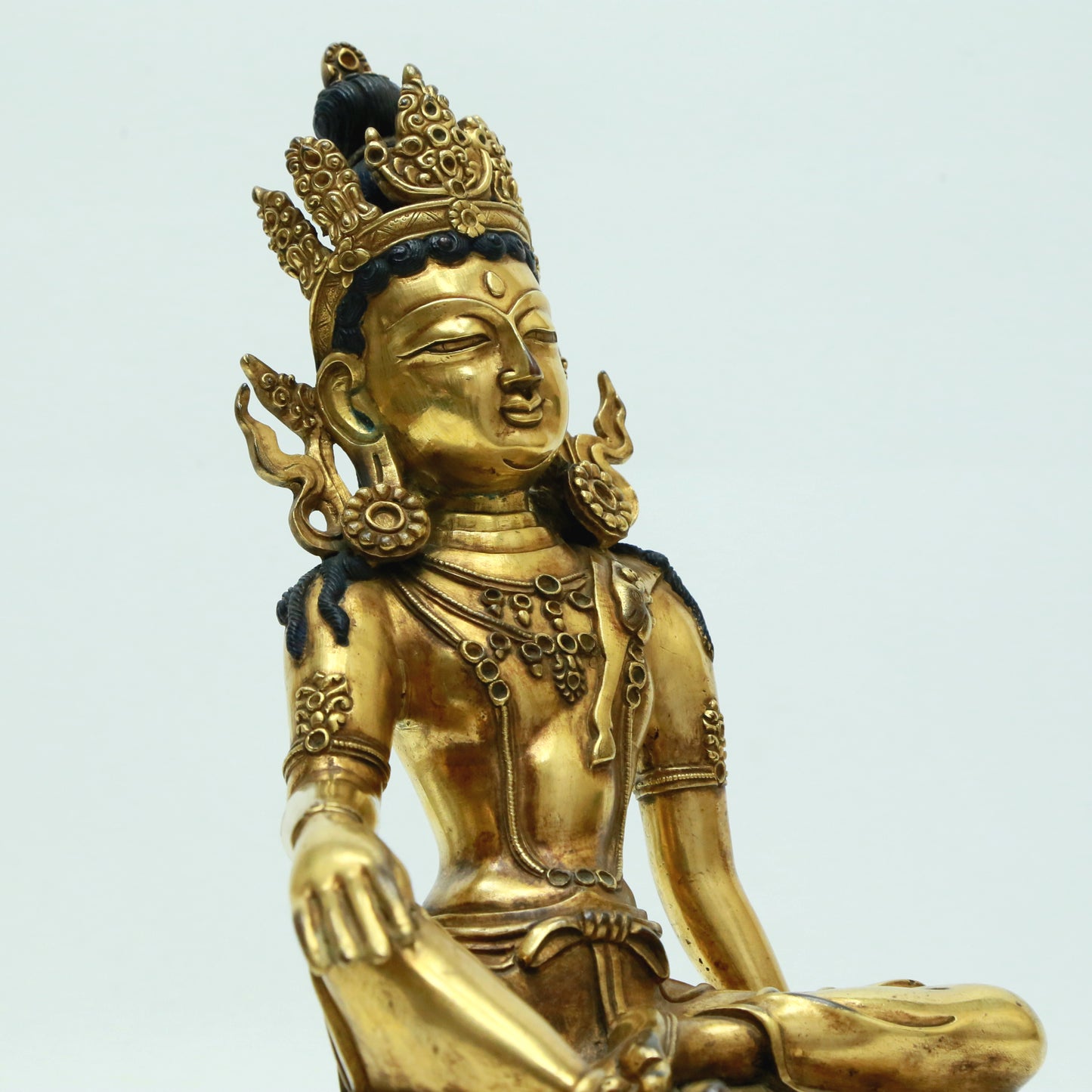 A Magnificent Gilt-Bronze Figure Of Green Tara With Inscriptions