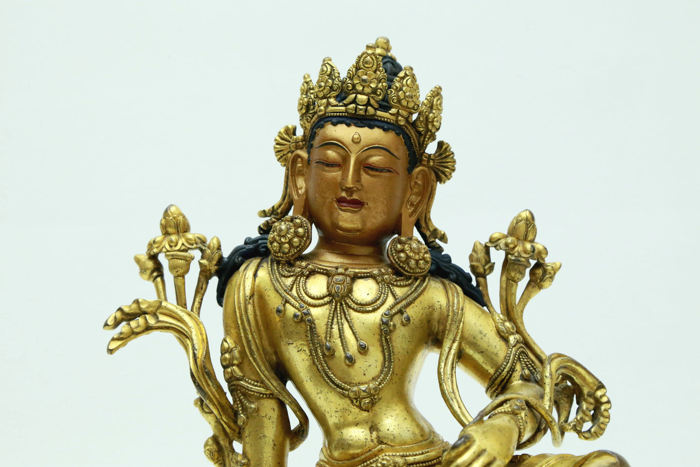 A Magnificent Gilt-Bronze Figure Of Green Tara