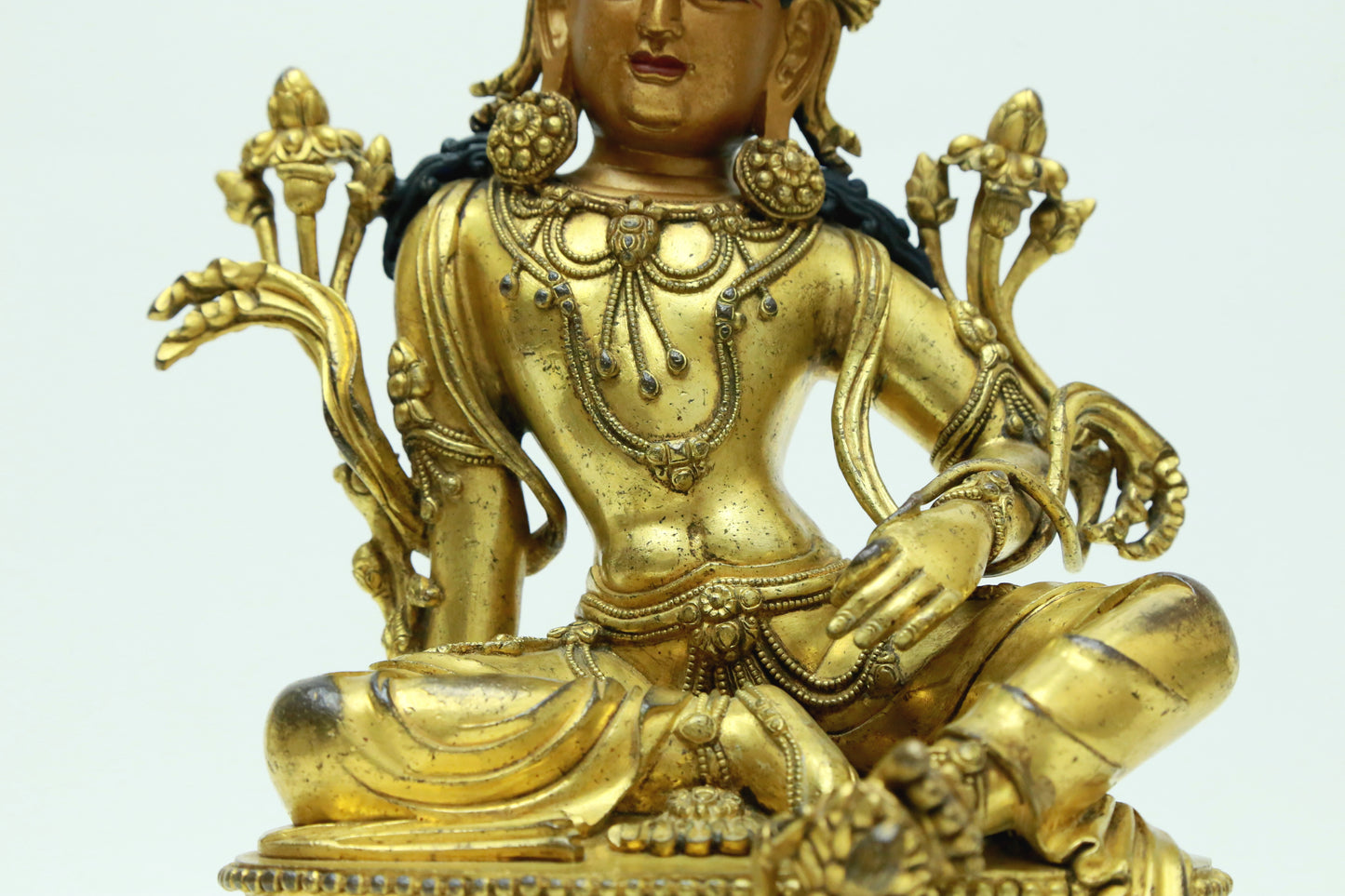 A Magnificent Gilt-Bronze Figure Of Green Tara