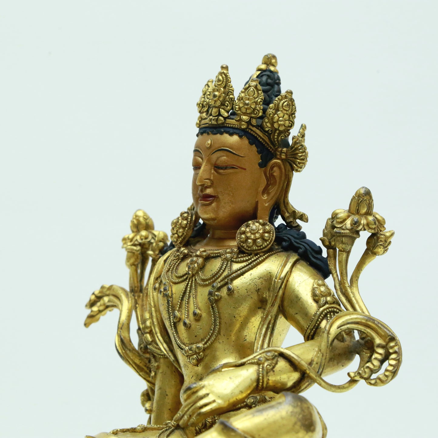 A Magnificent Gilt-Bronze Figure Of Green Tara