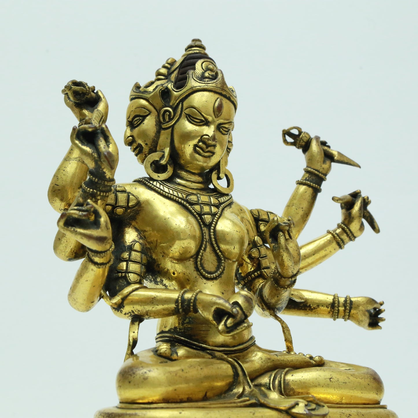 A Magnificent Gilt-Bronze Figure Of Dakini