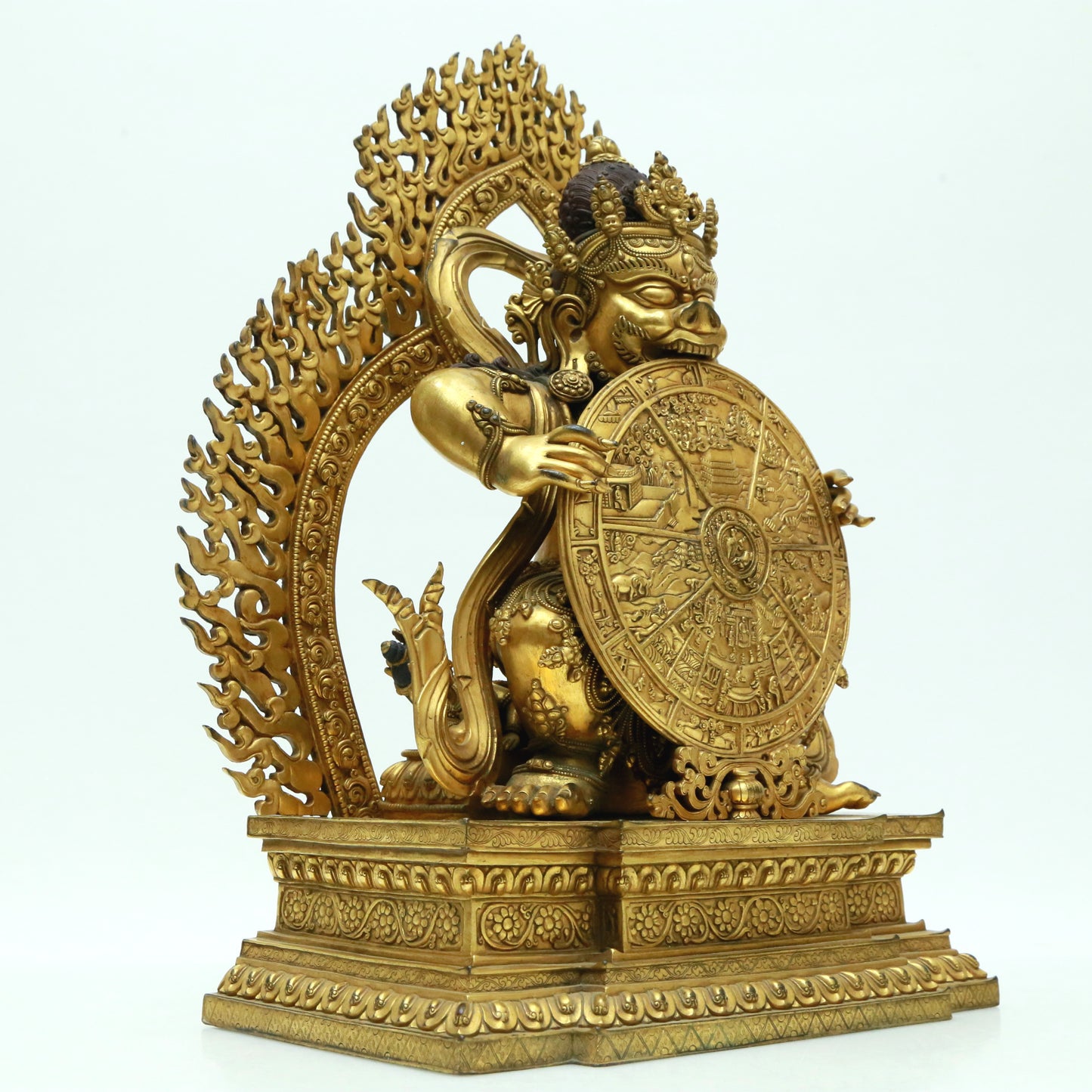 A Magnificent Gilt-Bronze Figure Of Vajrapani