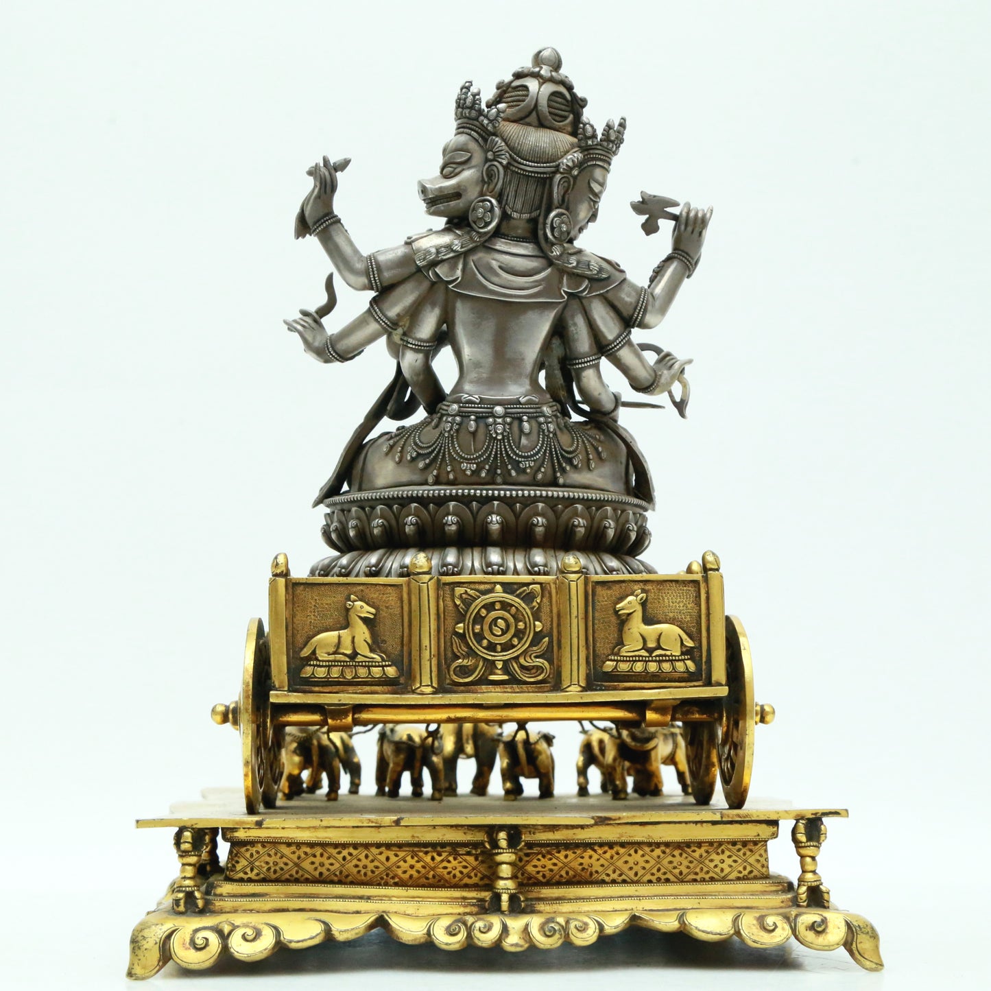 A Magnificent Gilt-Bronze Silver Figure Of Marici