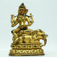 A Magnificent Gilt-Bronze Figure Of Bodhisattva Seated On An Elephant