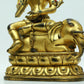 A Magnificent Gilt-Bronze Figure Of Bodhisattva Seated On An Elephant