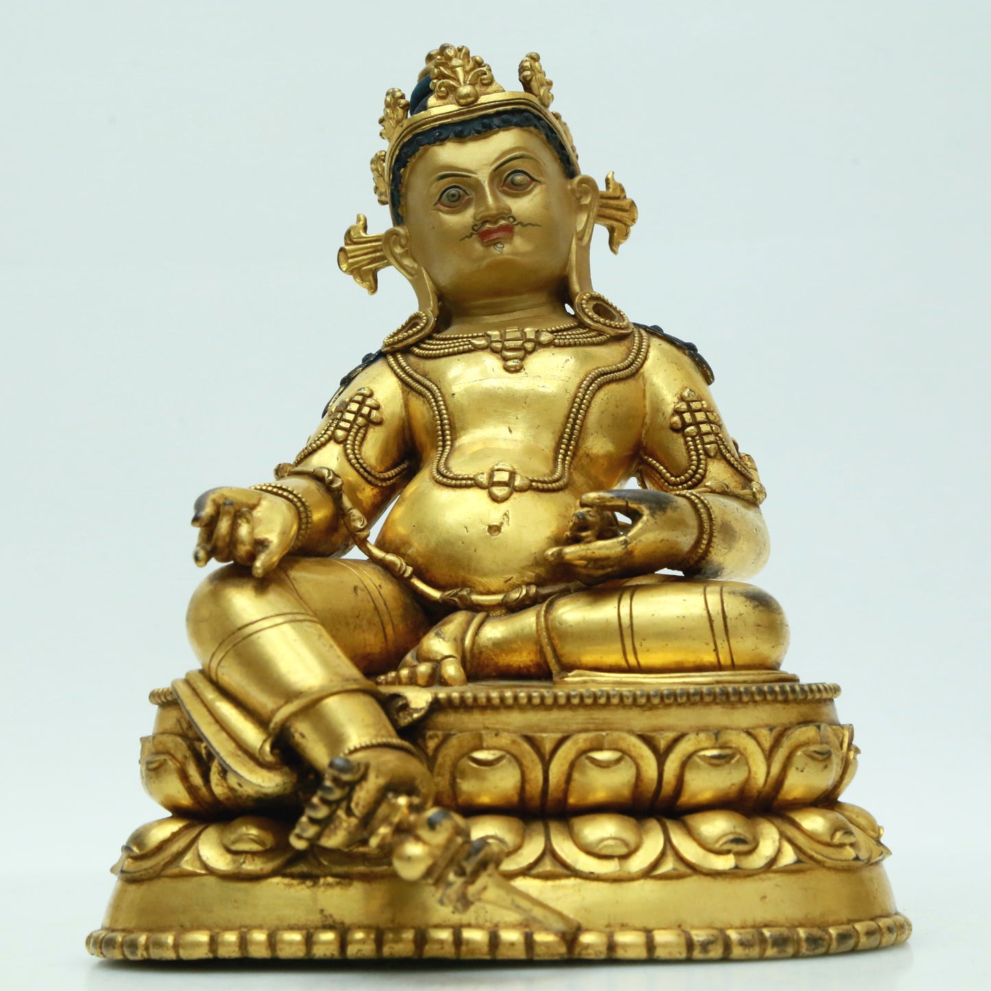 A Magnificent Gilt-Bronze Figure Of Kubera