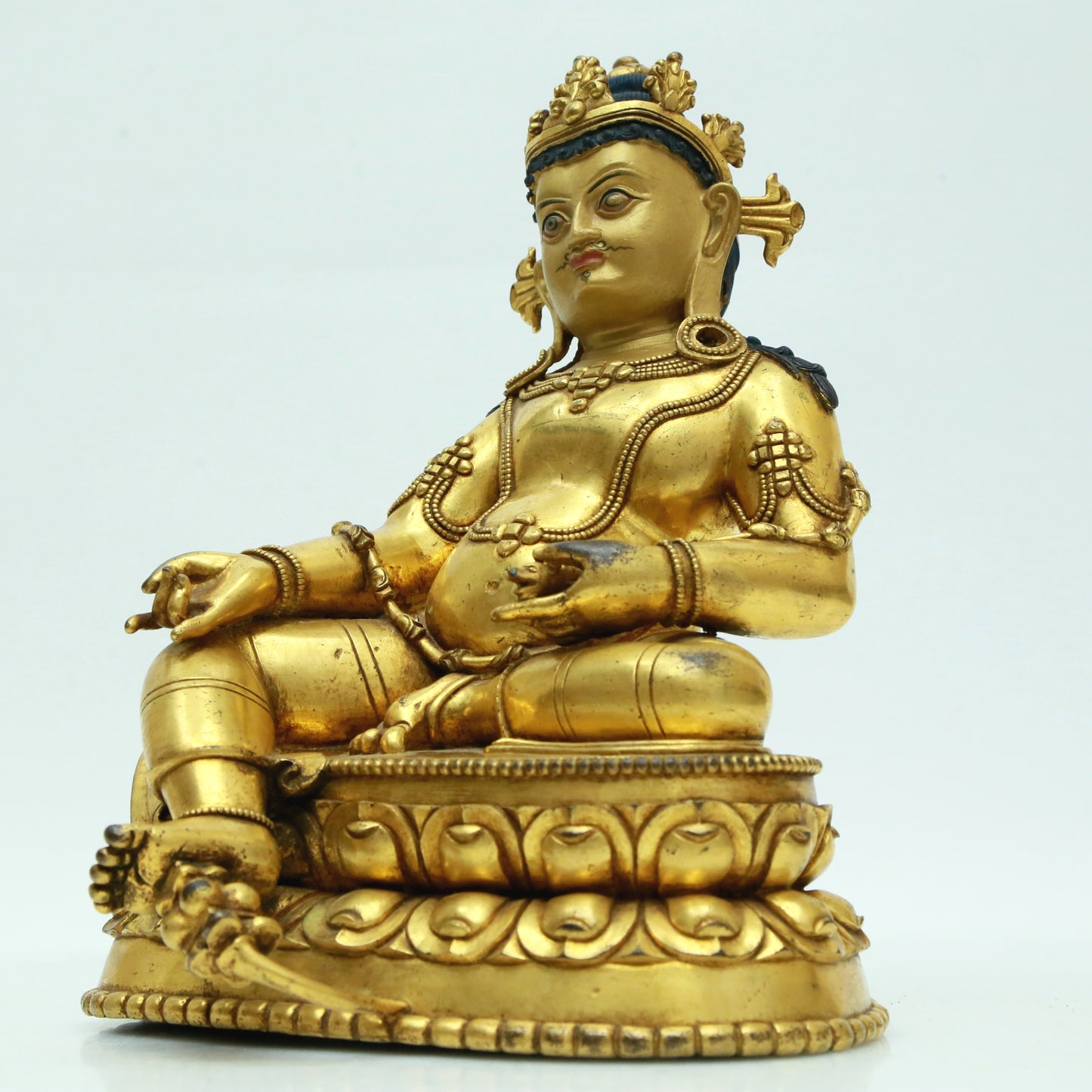 A Magnificent Gilt-Bronze Figure Of Kubera