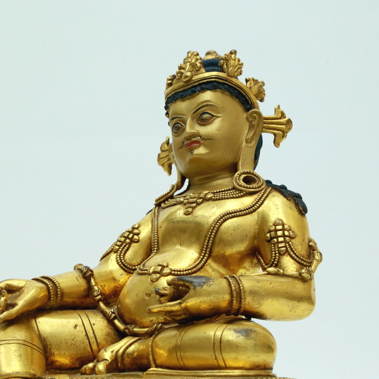 A Magnificent Gilt-Bronze Figure Of Kubera