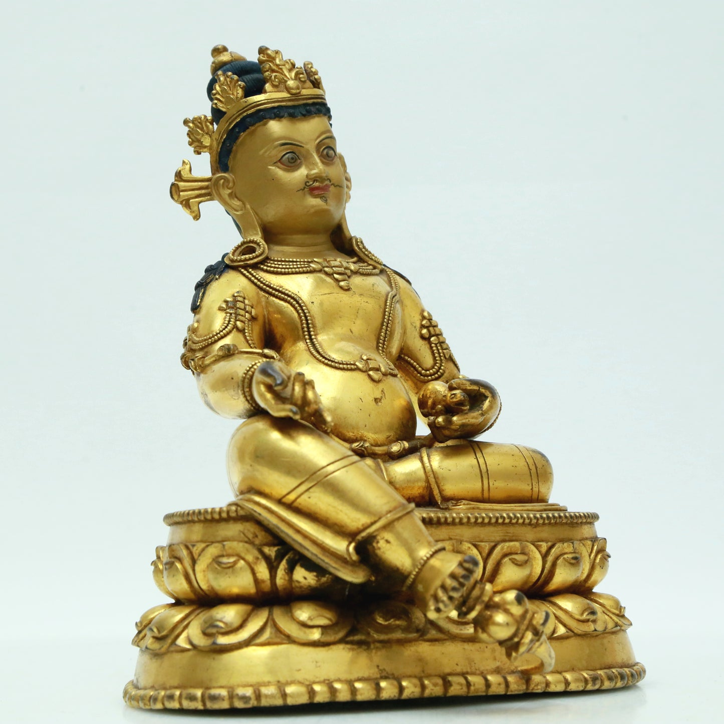 A Magnificent Gilt-Bronze Figure Of Kubera