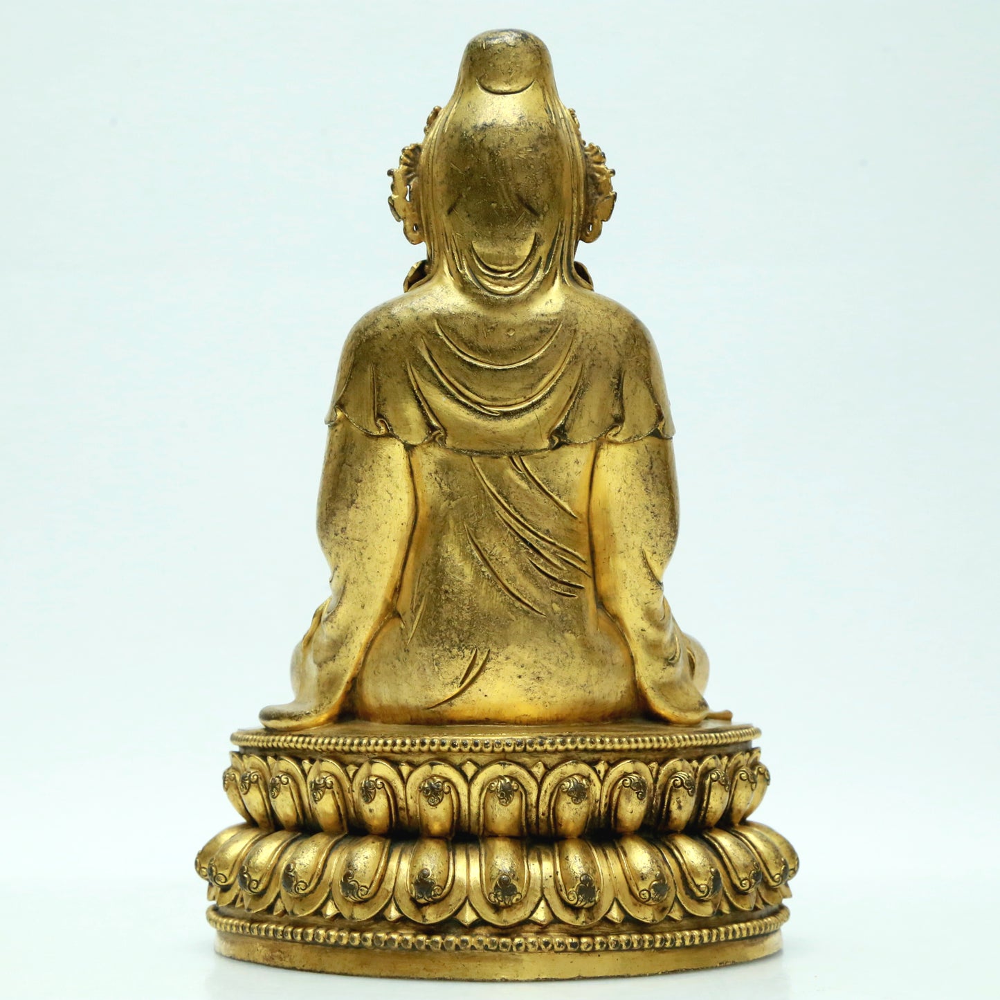 A Magnificent Gilt-Bronze Figure Of Guanyin