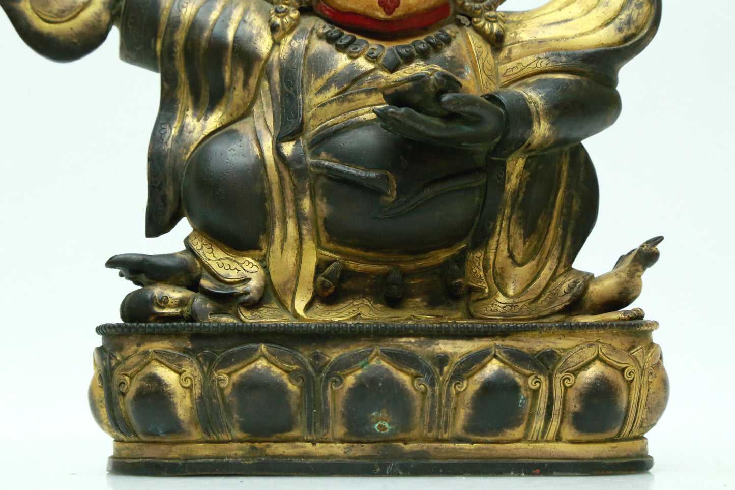 A Magnificent Gilt-Bronze Figure Of Kubera