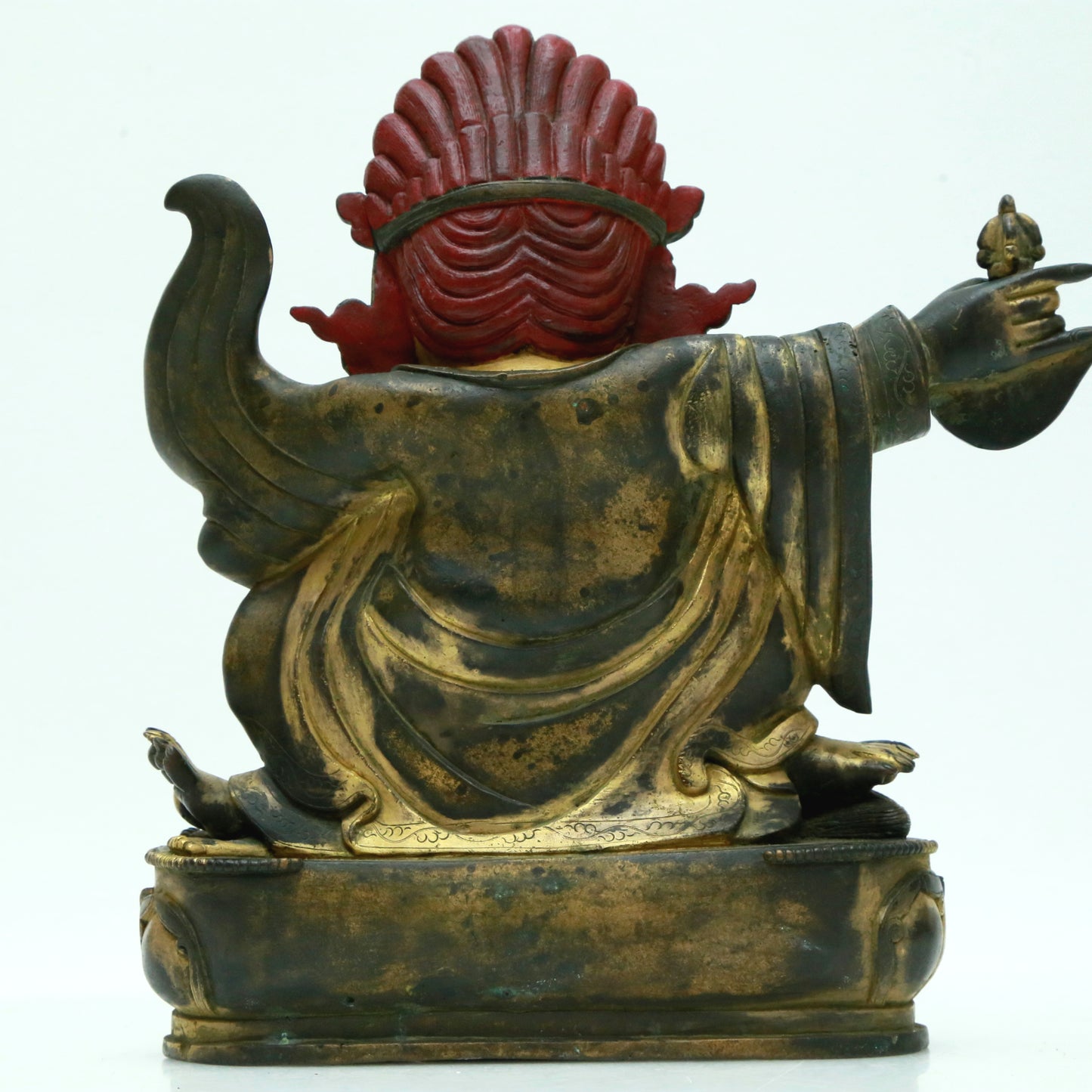 A Magnificent Gilt-Bronze Figure Of Kubera