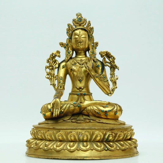 A Magnificent Gilt-Bronze Figure Of Tara