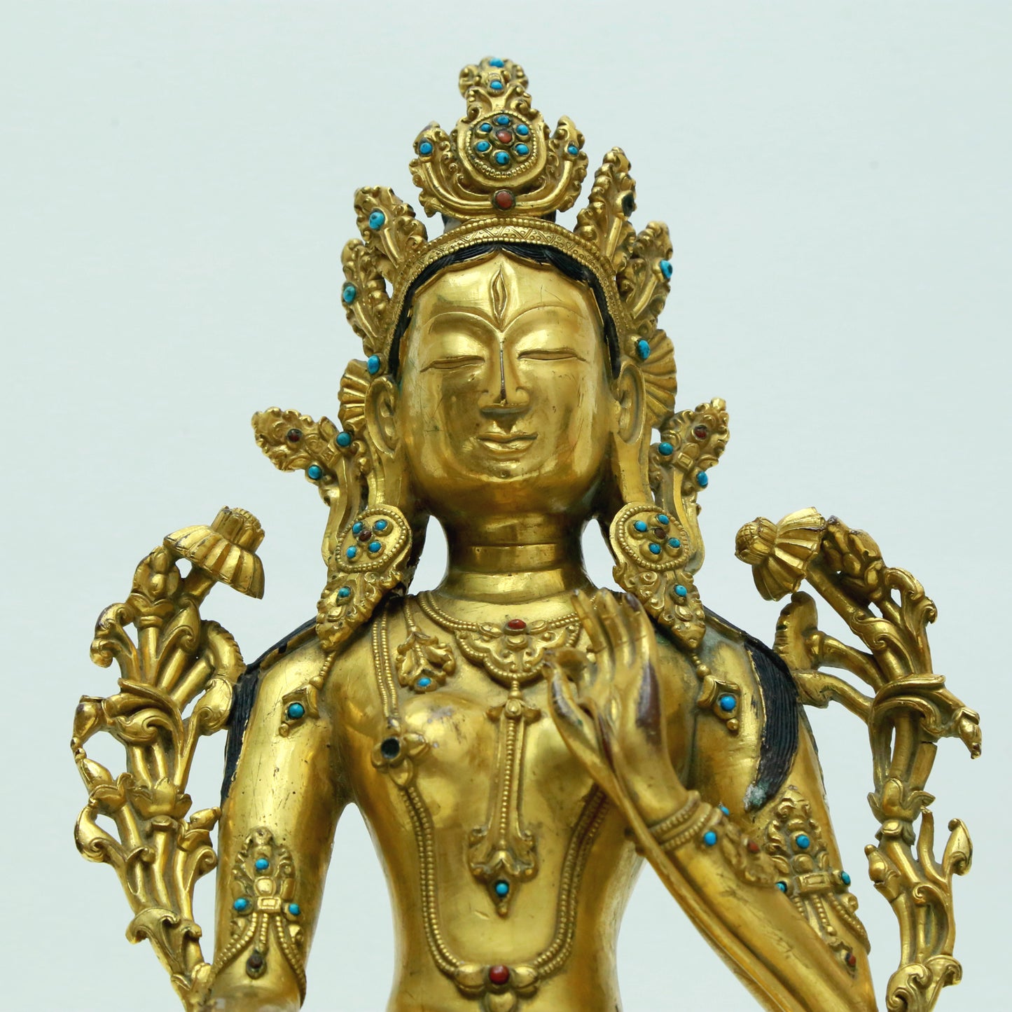 A Magnificent Gilt-Bronze Figure Of Tara