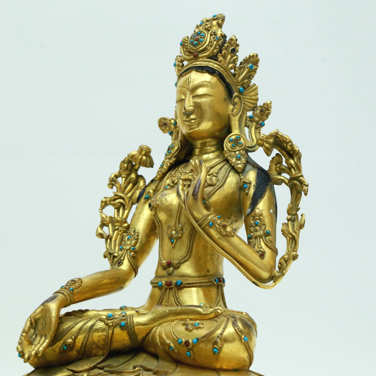 A Magnificent Gilt-Bronze Figure Of Tara